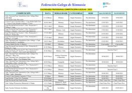 Calendario Galego Provisional