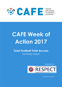 CAFE Week of Action 2017 Report