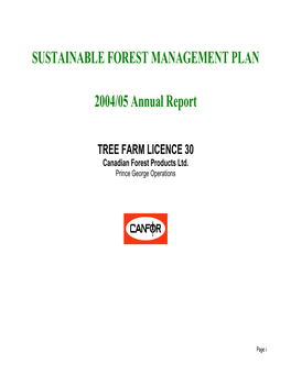 Sustainable Forest Management Plan