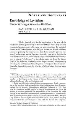 Knowledge of Leviathan Charles W