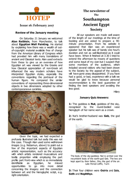 Southampton Ancient Egypt Society