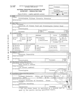 Brownington Village Historic District Brownington Vermont
