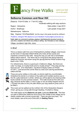 Selborne Common and Noar Hill