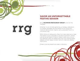 Savor an Unforgettable Festive Season