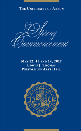 Spring 2017 Commencement Program