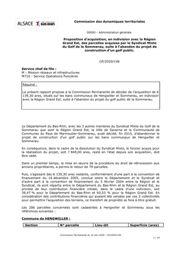 Commission Des Dynamiques Territoriales Proposition D