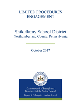 Shikellamy School District Northumberland County, Pennsylvania ______