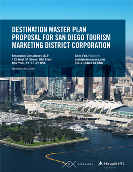 Destination Master Plan Proposal for San Diego Tourism Marketing District Corporation