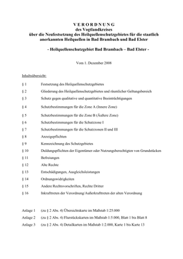 Heilquellenschutzgebiet-Verordnung