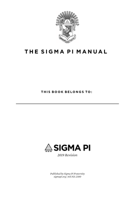 The Sigma Pi Manual
