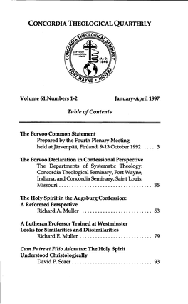 A Lutheran Professor Educated at Westminster Theological Seminary Looks for Similarities and Dissimilarities Richard E