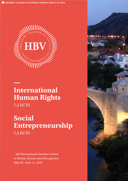 International Human Rights Social Entrepreneurship