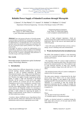 Reliable Power Supply of Islanded Locations Through Microgrids