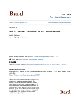 The Development of Yiddish Socialism