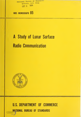 A Study of Lunar Surface Radio Communication