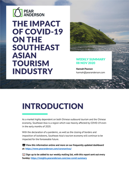 The Impact of Covid-19 on the Southeast Asian Tourism Industry