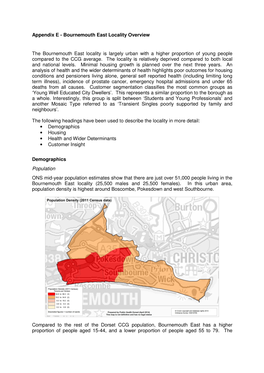 Bournemouth East Locality Overview