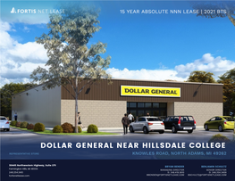 Dollar General Near Hillsdale College Representative Store Knowles Road, North Adams, Mi 49262