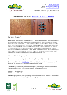 What Is Sapele?