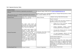 Part 1 Appraisal Summary Tables