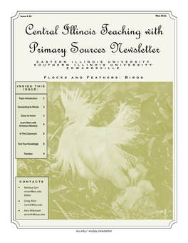 Central Illinois Teaching with Primary Sources Newsletter