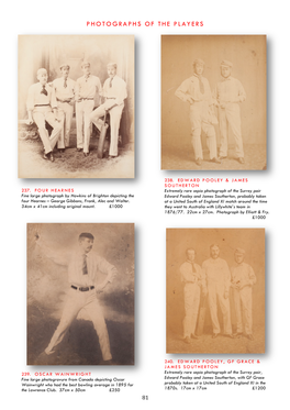 Photographs of the Players