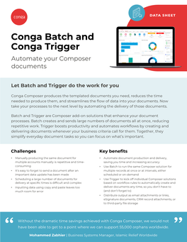 Conga Batch and Conga Trigger Automate Your Composer Documents