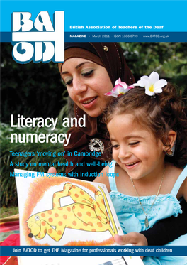 Literacy and Numeracy Teenagers ‘Moving On’ in Cambridge a Study on Mental Health and Well-Being Managing FM Systems with Induction Loops