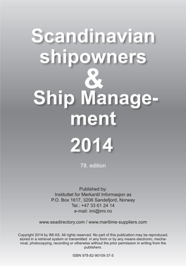 Scandinavian Shipowners Ship Manage