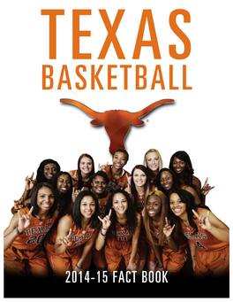 2014-15 Fact Book Texas Basketball 2014-15 TV/Radio Lineup