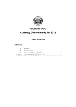 (Amendment) Act 2012