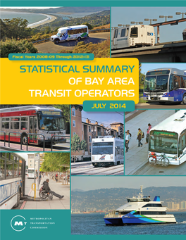 Statistical Summary of Bay Area Transit Operators July 2014 I