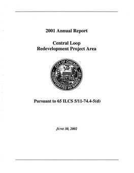 2001 Annual Report Central Loop Redevelopment Project Area