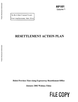 Explanations on Revision on Resettlement Action Plan