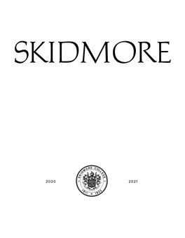 2020-2021 CATALOG © Skidmore College 2020