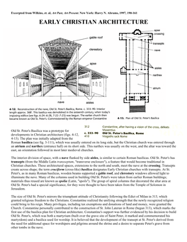 Early Christian Architecture