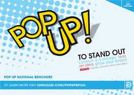 Pop up National Brochure