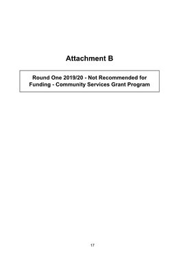 Attachment B