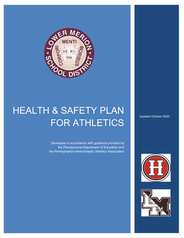 Health & Safety Plan for Athletics