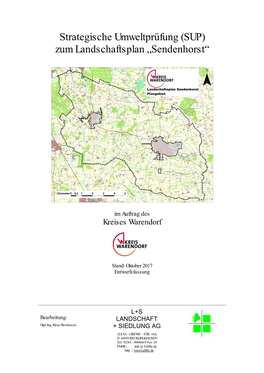 Strategische Umweltprüfung (SUP) Zum Landschaftsplan „Sendenhorst“