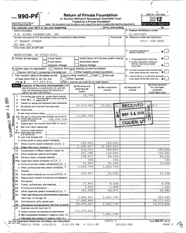 Form 990-PF 2012