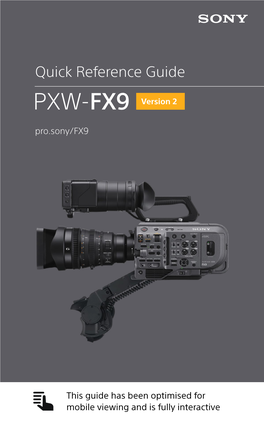 PXW-FX9 Version 2