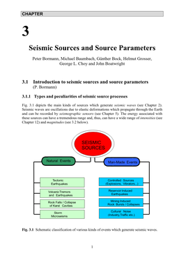 Seismic Sources and Source Parameters