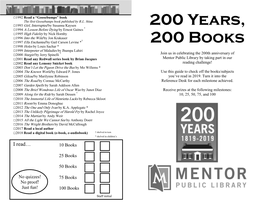 200 Years, 200 Books