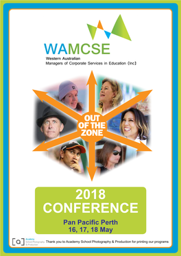 WAMCSE Conference Program 2018