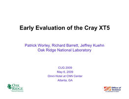 Early Evaluation of the Cray XT5