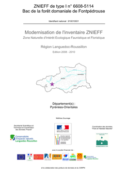 Fiche ZNIEFF Languedoc-Roussillon