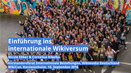 Einführung Ins Internationale Wikiversum