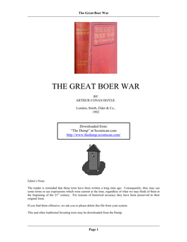 The Great Boer War