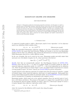 Ramanujan Graphs and Digraphs